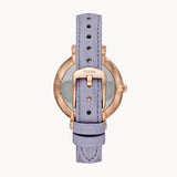 Fossil Jacqueline Purple Dial Purple Leather Strap Watch for Women - ES4814 Authentic Buy Shop Now
