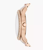 Fossil Stella Multifunction Rose Gold Dial Two Tone Steel Strap Watch for Women - ES4755 Authentic Buy Shop Now
