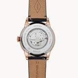 Fossil Townsman Automatic Black Dial Black Leather Strap Watch for Men - ME3170 Authentic Buy Shop Now