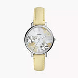 Fossil Jacqueline Three-Hand White Dial Yellow Leather Strap Watch for Women - ES4812 Authentic Buy Shop Now