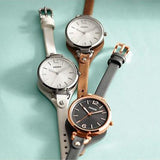 Fossil Georgia White Dial Brown Leather Strap Watch for Women - ES3060 Authentic Buy Shop Now