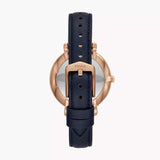 Fossil Jacqueline Blue Dial Blue Leather Strap Watch for Women - ES4673 Authentic Buy Shop Now