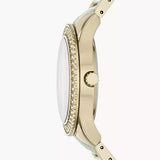 Fossil Stella Multifunction Gold Dial Two Tone Steel Strap Watch for Women - ES4756 Authentic Buy Shop Now