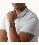 Michael Kors Dylan Blue Dial Blue Rubber Strap Watch for Men - MK8295 Authentic Buy Shop Now