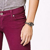 Fossil Georgia Smoke Grey Dial Grey Leather Strap Watch for Women - ES3077 Authentic Buy Shop Now