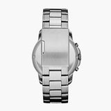 Fossil Grant Chronograph Black Dial Silver Steel Strap Watch for Men - FS4736 Authentic Buy Shop Now