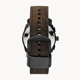 Fossil Machine Flight Chronograph Brown Dial Brown Leather Strap Watch for Men - FS4656 Authentic Buy Shop Now