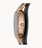 Fossil Georgia Smoke Grey Dial Grey Leather Strap Watch for Women - ES3077 Authentic Buy Shop Now