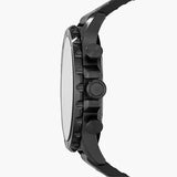 Fossil Nate Chronograph Black Dial Black Leather Strap Watch for Men - JR1354 Authentic Buy Shop Now