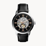 Fossil Townsman Skeleton Black Dial Black Leather Strap Watch for Men - ME3153 Authentic Buy Shop Now