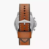 Fossil Bowman Chronograph Blue Dial Brown Leather Strap Watch for Men - FS5602 Authentic Buy Shop Now