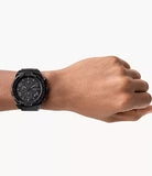 Fossil Bronson Chronograph Black Dial Black Steel Strap Watch for Men - FS5712 Authentic Buy Shop Now