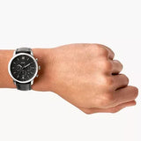 Fossil Neutra Chronograph Blue Dial Blue Leather Strap Watch for Men - FS5454 Authentic Buy Shop Now
