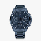 Tommy Hilfiger Decker Chronograph Blue Dial Blue Steel Strap Watch for Men - 1791560 Authentic Buy Shop Now