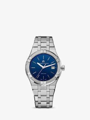 Maurice Lacroix Aikon Date Blue Dial Silver Steel Strap Watch for Men - AI1108-SS002-430-1 Authentic Buy Shop Now