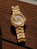 Michael Kors Bradshaw Gold Dial Gold Steel Strap Watch for Women - MK6487 Authentic Buy Shop Now