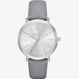 Michael Kors Jaryn Quartz Silver Dial Grey Leather Strap Watch For Women - MK2470 Authentic Buy Shop Now