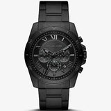 Michael Kors Alek Oversized Black Dial Black Steel Strap Watch For Men - MK8900 Authentic Buy Shop Now