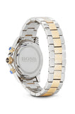 Hugo Boss Ikon Chronograph Silver Dial Two Tone Steel Strap Watch for Men - 1512960 Authentic Buy Shop Now
