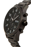 Hugo Boss Chronograph Black Dial Black Steel Strap Watch for Men - 1513180 Authentic Buy Shop Now