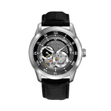 Bulova BVA Classic Automatic Silver Dial Black Leather Strap Watch for Men - 96A135 Authentic Buy Shop Now