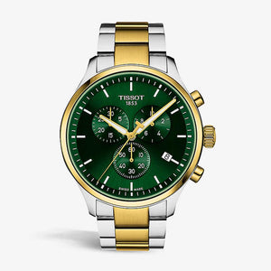 Tissot T Sport Chrono XL Classic Green Dial Two Tone Steel Strap Watch for Men - T116.617.22.091.00 Authentic Buy Shop Now