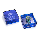 Versace Icon Active Chronograph Blue Dial Green Rubber Strap Watch For Men - VEZ701322 Authentic Buy Shop Now