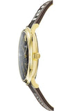Versace V-Circle Quartz Black Dial Brown Leather Strap Watch for Men - VEBQ01619 Authentic Buy Shop Now