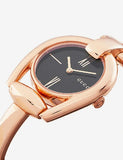 Gucci Horsebit Collection Black Dial Rose Gold Steel Strap Watch For Women - YA139507 Authentic Buy Shop Now