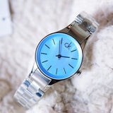 Calvin Klein Simplicity Blue Dial Silver Steel Strap Watch for Women - K432314N Authentic Buy Shop Now