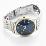 Emporio Armani Classic Quartz Blue Dial Two Tone Steel Strap Watch For Men - AR1868 Authentic Buy Shop Now