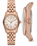 Michael Kors Lexington Quartz White Dial Rose Gold Steel Strap Watch For Women - MK3230 Authentic Buy Shop Now