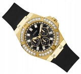 Guess Venus Diamonds Black Dial Black Rubber Strap Watch for Women - GW0118L1 Authentic Buy Shop Now