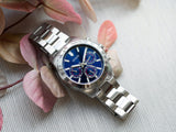Guess Altitude Chronograph Blue Dial Silver Steel Strap Watch for Men - GW0329G1 Authentic Buy Shop Now