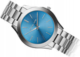 Michael Kors Runway Blue Dial Silver Steel Strap Watch for Women - MK3292 Authentic Buy Shop Now