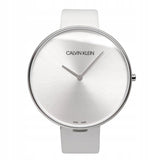 Calvin Klein Full Moon White Dial White Leather Strap Watch for Women - K8Y231L6 Authentic Buy Shop Now