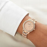 Fossil Jesse Crystal Rose Gold Dial Rose Gold Steel Strap Watch for Women - ES3020 Authentic Buy Shop Now