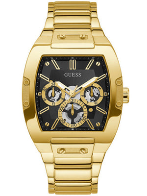 Guess Phoenix Multi Function Black Dial Gold Steel Strap Watch for Men - GW0456G1 Authentic Buy Shop Now