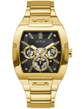 Guess Phoenix Multi Function Black Dial Gold Steel Strap Watch for Men - GW0456G1 Authentic Buy Shop Now