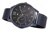 Tommy Hilfiger Damon Quartz Blue Dial Blue Mesh Bracelet Watch for Men - 1791421 Authentic Buy Shop Now