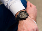 Hugo Boss Pilot Edition Chronograph Black Dial Black Steel Strap Watch for Men - 1513854 Authentic Buy Shop Now