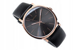 Calvin Klein Posh Black Dial Black Leather Strap Watch for Men - K8Q316C3 Authentic Buy Shop Now
