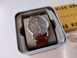 Fossil Commuter Grey Dial Brown Leather Strap Watch for Men - FS5417 Authentic Buy Shop Now