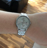 Tommy Hilfiger Jenna Quartz White Dial Silver Steel Strap Watch for Women - 1782068 Authentic Buy Shop Now