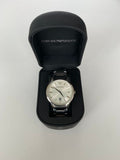 Emporio Armani Classic Quartz White Dial Silver Steel Strap Watch For Men - AR2430 Authentic Buy Shop Now