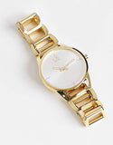 Calvin Klein Stately White Dial Gold Steel Strap Watch for Women - K3G2352W Authentic Buy Shop Now