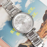 Fossil Carlie Silver Dial Silver Steel Strap Watch for Women - ES4341 Authentic Buy Shop Now