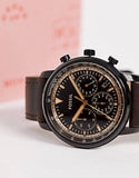 Fossil Goodwin Chronograph Brown Dial Brown Leather Strap Watch for Men - FS5529 Authentic Buy Shop Now