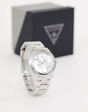 Guess G-Twist Silver Dial Silver Steel Strap Watch for Women - W1082L1 Authentic Buy Shop Now