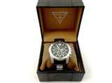 Guess Intrepid Chronograph Black Dial Two Tone Steel Strap Watch for Men - W0167G1 Authentic Buy Shop Now